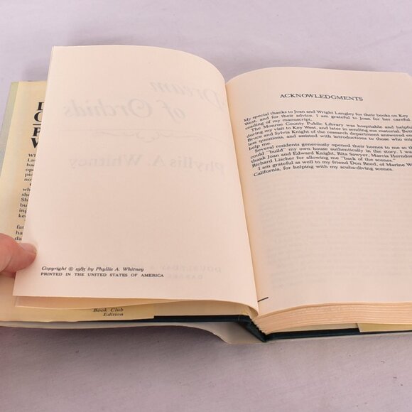 Dream of Orchids - Hardcover By Whitney, Phyllis A - Picture 9 of 9